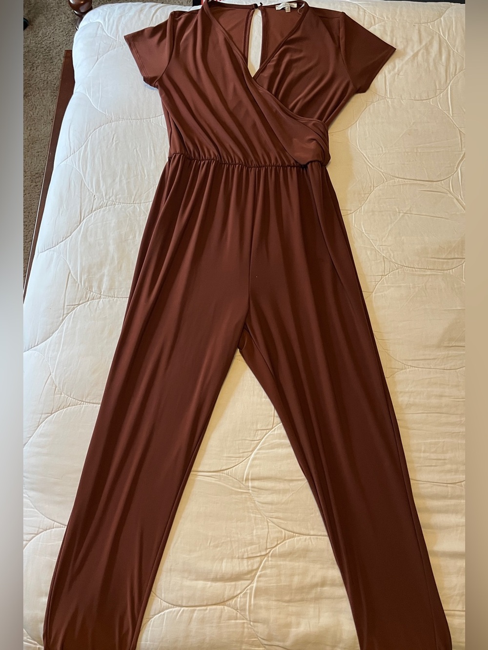 Brown Ankle Jumpsuit